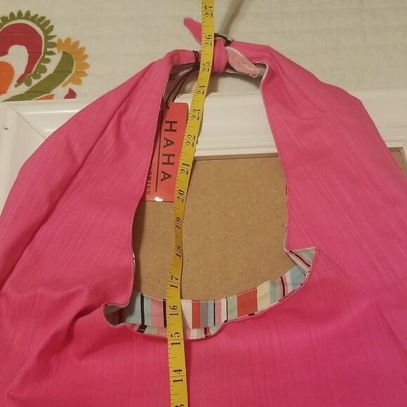 NWT Haha pink hobo Barbiecore purse handbag  tote - Picture 7 of 8